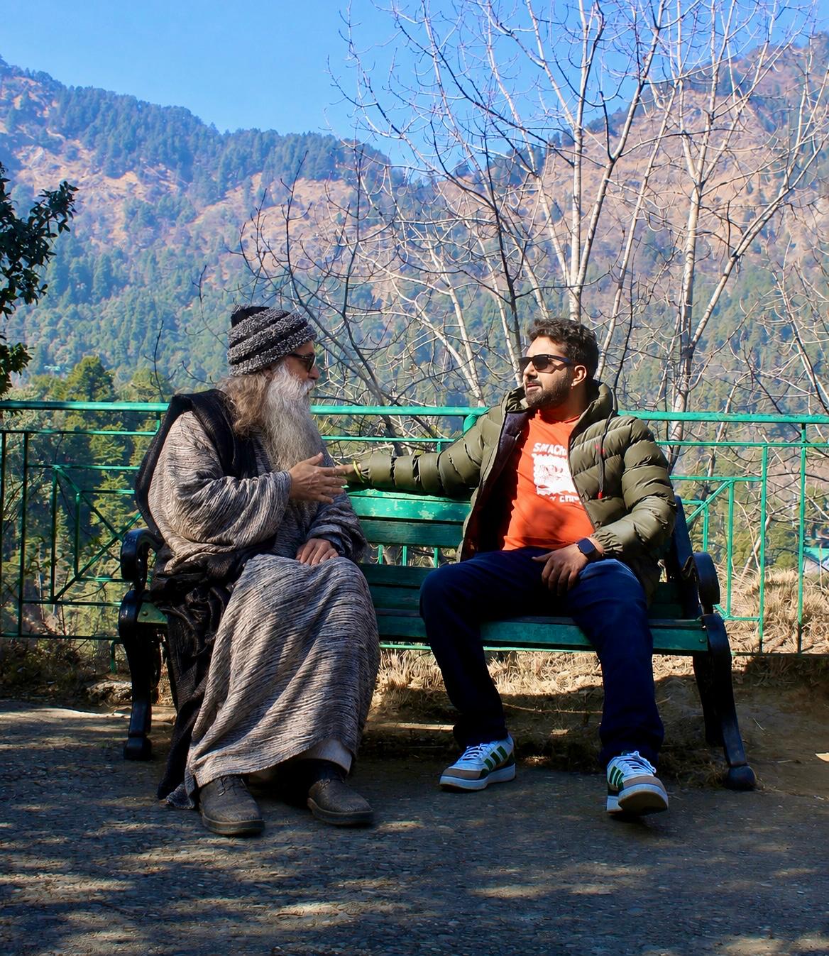 Founder in conversation with a Himalayan mystic